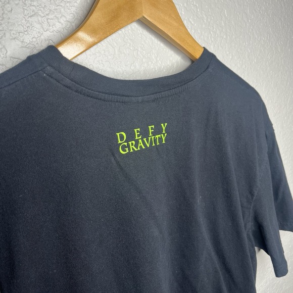 WICKED Musical Defy Gravity Black Short Sleeve T-Shirt Green For Good Size XL - Picture 5 of 8